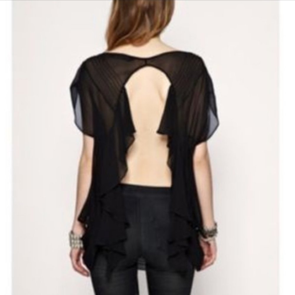 New ALL SAINTS althia silk top size 10UK 6US small